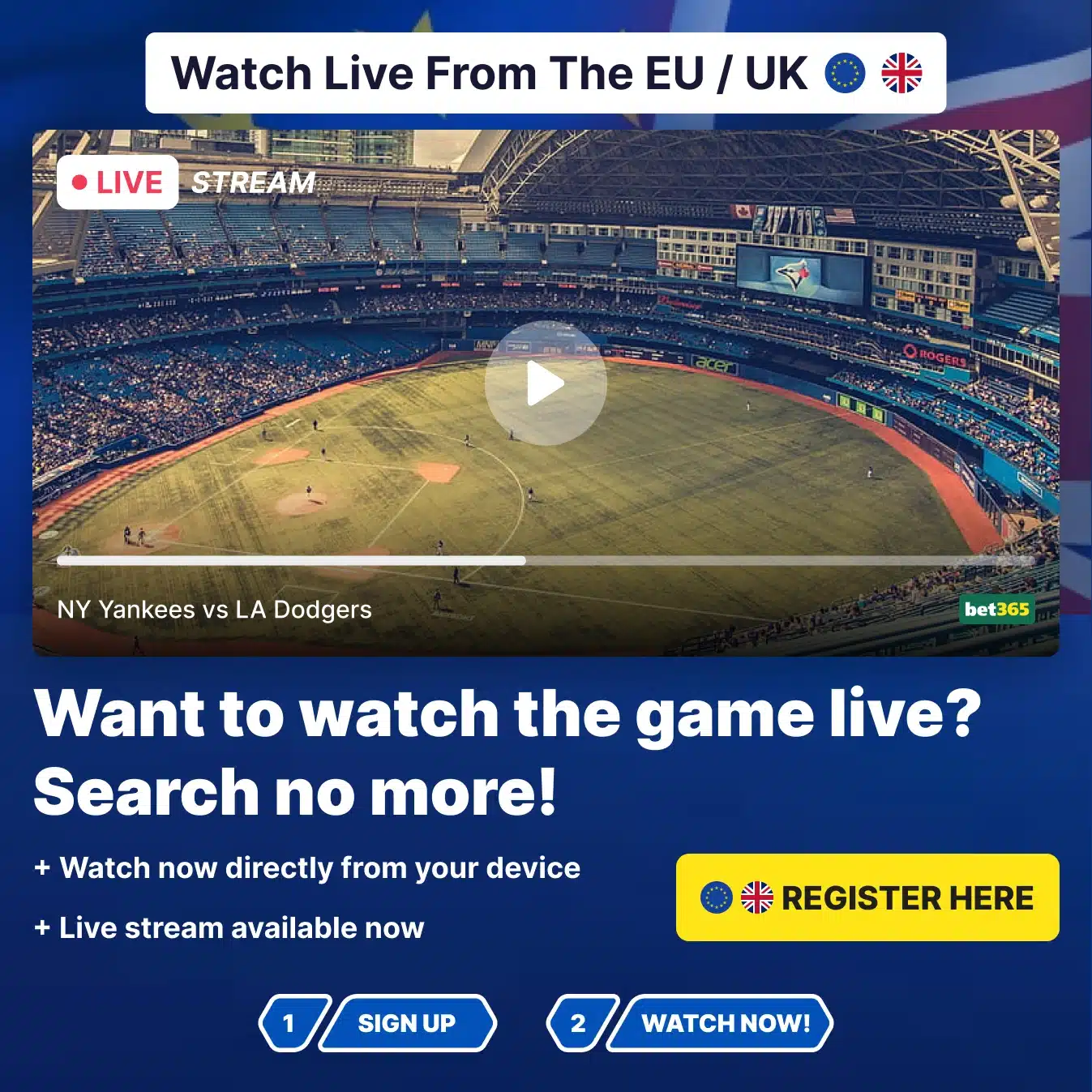 Watch Baseball In UK